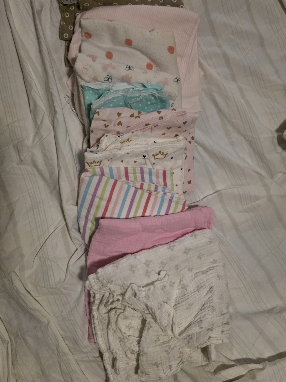 Baby Muslin Swaddle and Burp Cloth Set - Pastel Mix